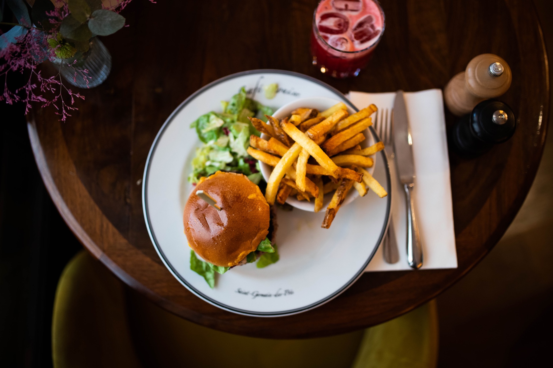 Burger et frites maison