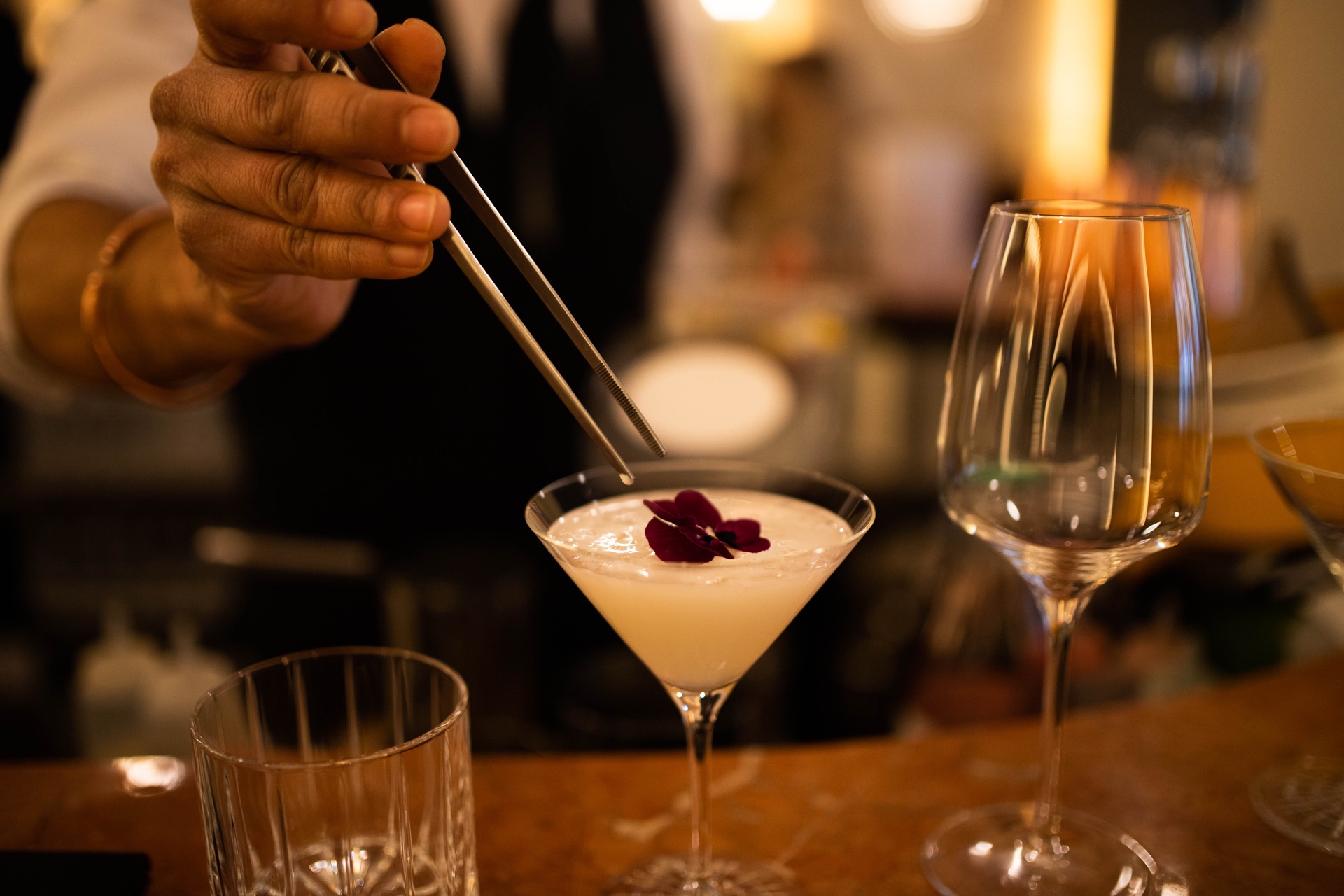 Finition du cocktail Louise
