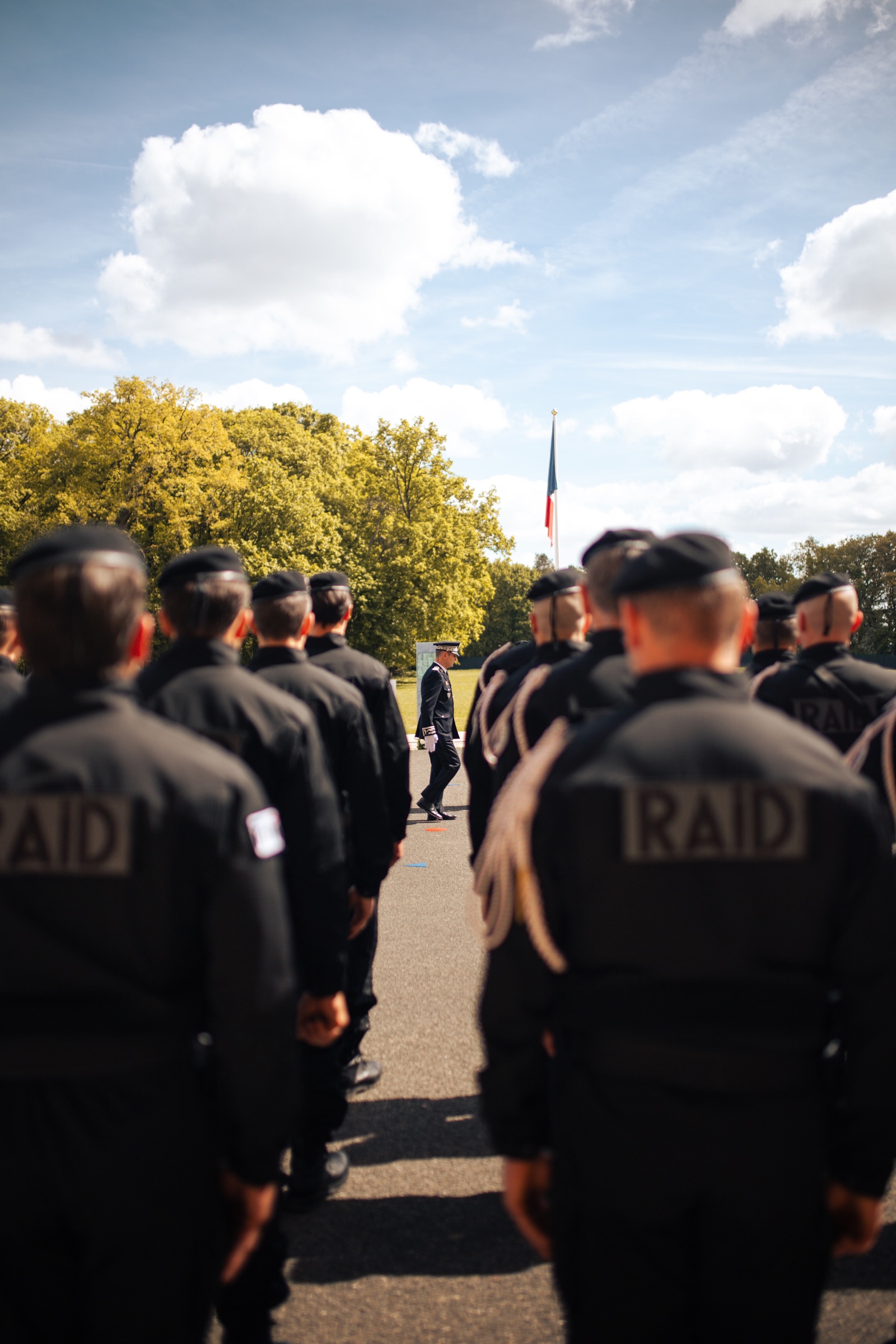 Rassemblement des unités du RAID